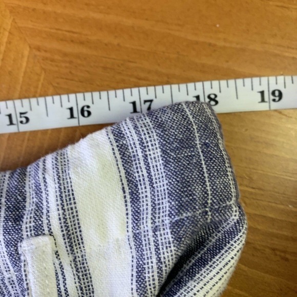 Ann Taylor LOFT Outlet NWT Belted Flat Front Pockets Linen Blend Shorts sz 12 - Picture 6 of 8